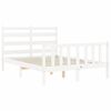 vidaXL Bed Frame without Mattress White 120x200 cm Solid Wood Pine