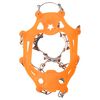 vidaXL Ice Cleats for Shoes with 10 Spikes Orange S Stainless Steel