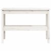 vidaXL Console Table White 110x40x75 cm Solid Wood Pine