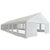 vidaXL Party Tent | White | Polyethylene, Powder-Coated Steel | Large