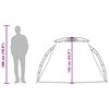 vidaXL Beach Tent 2-Person Grey Quick Release Waterproof