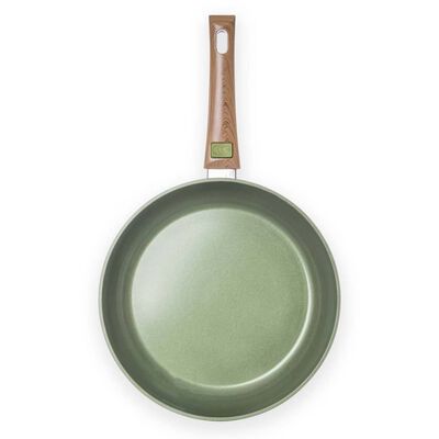 Just Vegan ECO Pan with Removable Handle 28 cm Aluminium Green