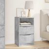 vidaXL Bedside Table Concrete Grey 40 x 30 x 467 cm Engineered Wood