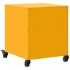 vidaXL Bedside Cabinets 2 pcs Mustard Yellow 36x39x43.5 cm Steel