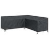 vidaXL Furniture Cover Black 220 x 220 x 80 cm 420D Oxford Fbric