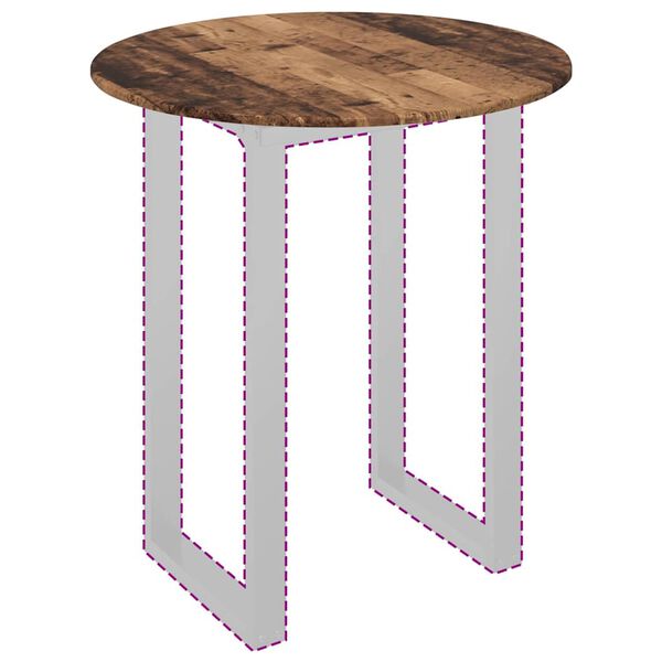 vidaXL Table Top Old wood 80 x 80 x 1.5 cm Engineered Wood