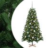 vidaXL Artificial Christmas Tree with Bauble 120 cm 150 LEDs