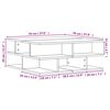 vidaXL Coffee Table Sonoma Oak 70x70x29 cm Engineered Wood