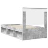 vidaXL Bed Frame Concerte Grey 90 x 190 cm Solid Pine Wood