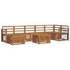 vidaXL Outdoor Sofa Set 8 pcs Natural