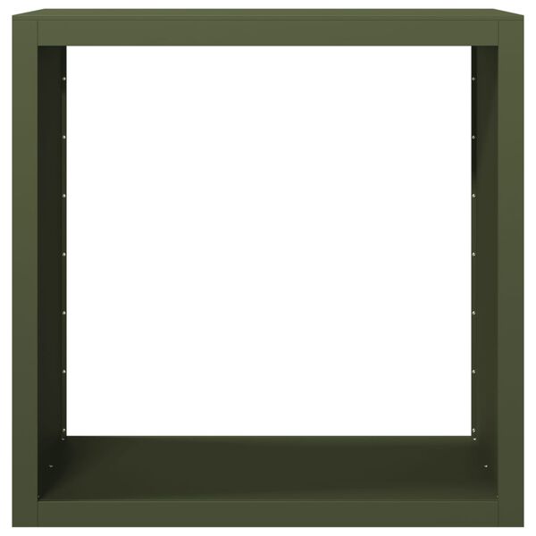 vidaXL Firewood Rack Green 100x40x100 cm Steel