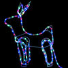 vidaXL Reindeer and Sleigh Christmas Decoration Outdoor 252 LEDs