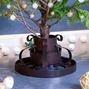 vidaXL Christmas Tree Stand Antique Copper 29x29x15,5 cm