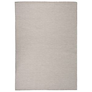 vidaXL Outdoor Flatweave Rug 160x230 cm Light Grey