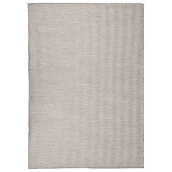 vidaXL Outdoor Flatweave Rug 160x230 cm Light Grey