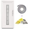 vidaXL Front Door White 88 x 200 cm PVC