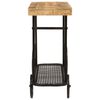 vidaXL Console Table 112x36x76 cm Solid Wood Mango and Iron