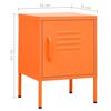 vidaXL Nightstands 2 pcs Orange 35x35x51 cm Steel
