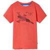 vidaXL Kids' T-shirt Light Red 128