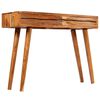 vidaXL Console Table Solid Acacia Wood with Carved Drawers 118x30x80cm
