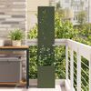 vidaXL Garden Privacy Screen Olive green 32 x 140 cm Cold-rolled steel