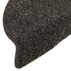 vidaXL Stair Mats Self-adhesive 5 pcs 56x17x3 cm Anthracite Half Round