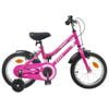 vidaXL Kids Bike 16 Inches for 4-6 Years Old Pink Black