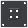 vidaXL Post Bases Square 4 pcs Anthracite 61x61 mm Powder-coated Steel