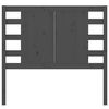 vidaXL Headboard Grey 81x4x100 cm Solid Wood Pine
