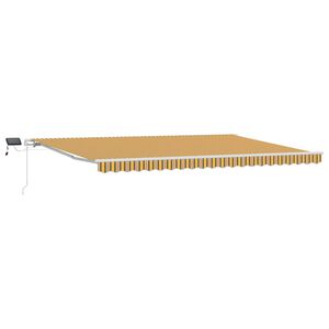 vidaXL Retractable Awning Multicolour 500 x 350 cm