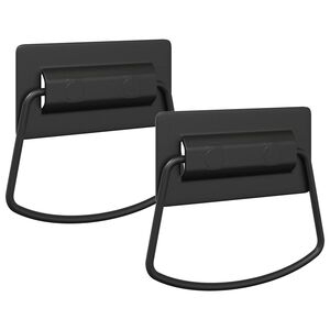vidaXL Cabinet Handles 2 pcs Black 85 x 45 mm Metal
