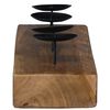 vidaXL Candle Holder Natural 50 x 15 x 10 cm Solid Teak wood