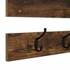 vidaXL Wall-Mounted Coat Rack with Shelf Smoked Oak 90 x 15 x 36 cm