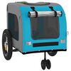 vidaXL Pet Bike Trailer Blue and grey 124.5 x 63.5 x 53 cm