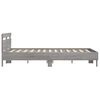 vidaXL Bed Frame without Mattress Grey Sonoma 150x200 cm King Size