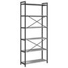 vidaXL Bookshelf Grey sonoma 80 x 30 x 190 cm Engineered Wood