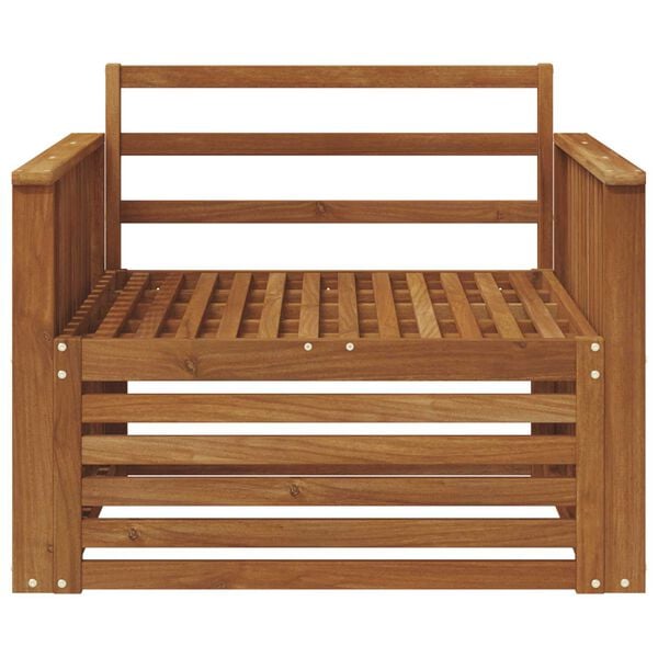 vidaXL 2 Piece Sofa with Armrests Solid Acacia Wood Natural