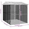 vidaXL Bird Cage Anthracite 227 x 310 x 247 cm Galvanised Steel