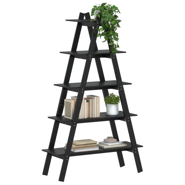vidaXL 5-Tier Shelf A-shape 110x40x180.5 cm Solid Wood Pine