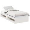 vidaXL Day Bed with Mattress White 80x200 cm Solid Wood Pine