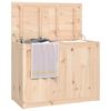 vidaXL Laundry Box 88.5x44x66 cm Solid Wood Pine