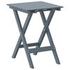 vidaXL Side Table Foldable Grey Solid Wood Poplar