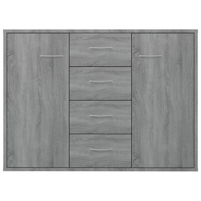 vidaXL Sideboard Grey Sonoma 88x30x65 cm Engineered Wood
