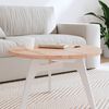 vidaXL Table Top &Oslash;70x2.5 cm Round Solid Wood Beech