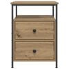 vidaXL Bedside Cabinets 2 pcs Artisan Oak 44x45x60 cm Engineered Wood