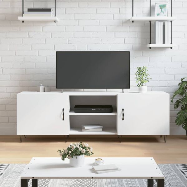 vidaXL TV Cabinet White 150x30x50 cm Engineered Wood