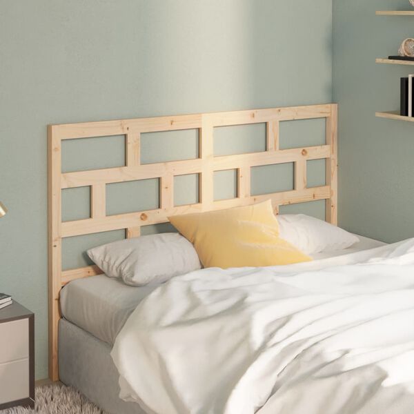 vidaXL Bed Headboard 166x4x100 cm Solid Wood Pine