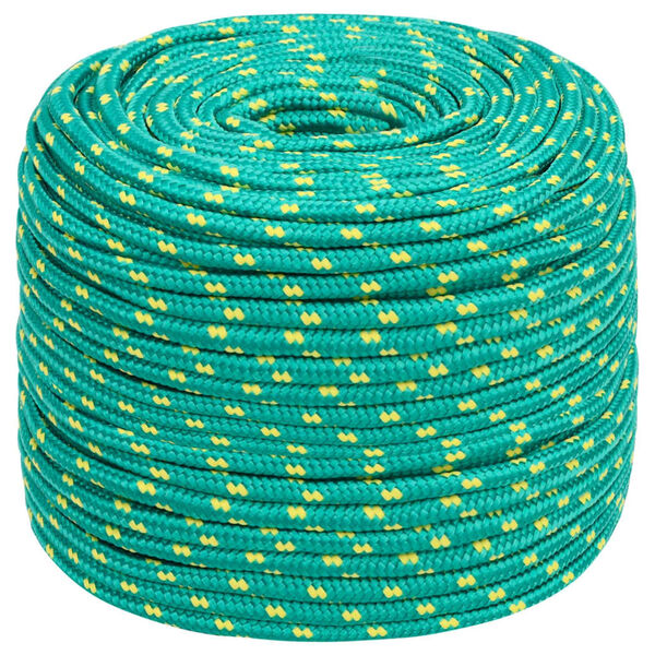 vidaXL Boat Rope Green 6 mm 25 m Polypropylene