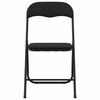 vidaXL Folding Chair 2 pcs Black 48 x 44 x 78 cm Velvet