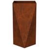 vidaXL Planter 2 pcs Rusty 40 x 40 x 75 cm Weathering Steel
